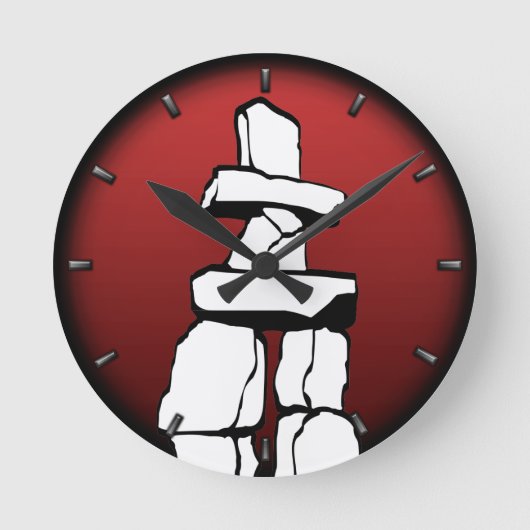 Vancouver Clock Ohrs Decor First Nations Clock Runde Wanduhr (Vorderseite)