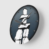 Vancouver Clock Ohrs Decor First Nations Clock Runde Wanduhr (Winkel)