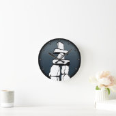 Vancouver Clock Ohrs Decor First Nations Clock Runde Wanduhr (Zuhause)