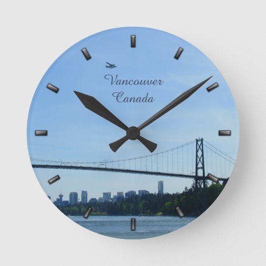 Vancouver Clock Personalisiert Vancouver Wall Uhr (Vorderseite)