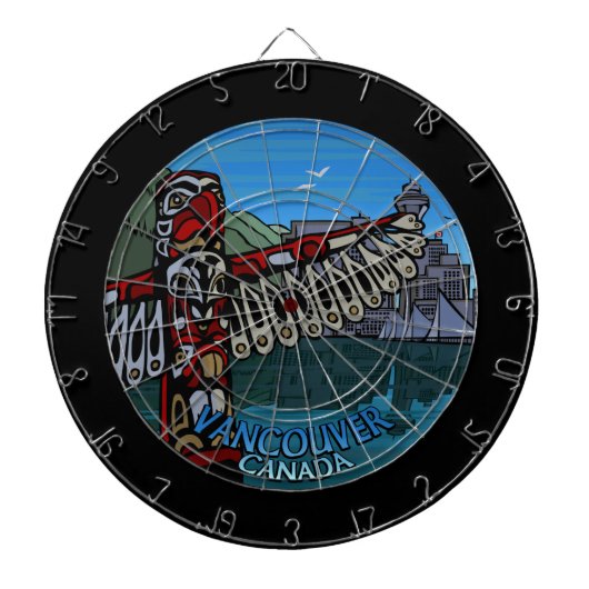 Vancouver Dartboard Cool Vancouver Dartboard Dartscheibe (vorne)