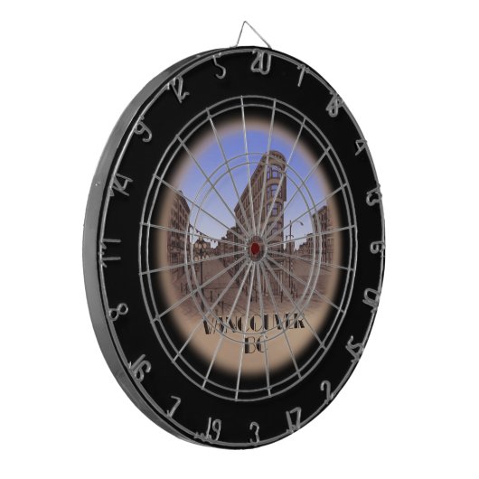 Vancouver Dartboard Gastown Factory Stown Dartscheibe (Vorderseite Links)