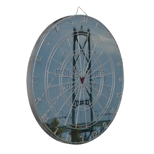 Vancouver Dartboard Lions Gate Souvenir Dartboard Dartscheibe (Vorderseite Links)