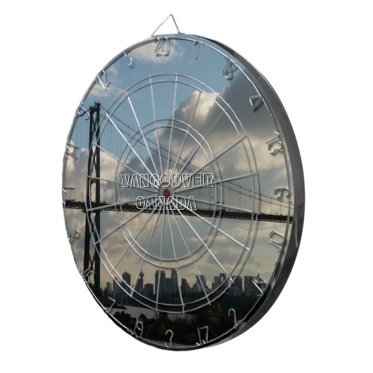 Vancouver Dartboard Lions Gate Souvenir Dartboard Dartscheibe (Vorderseite rechts)