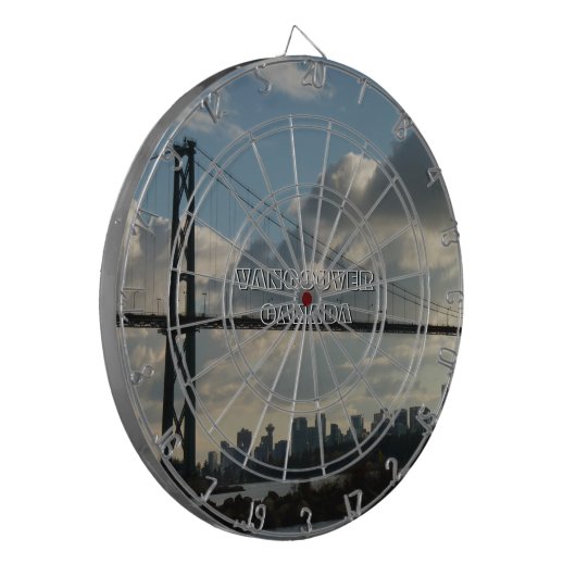 Vancouver Dartboard Lions Gate Souvenir Dartboard Dartscheibe (Vorderseite Links)