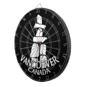 Vancouver Dartboard Vancouver Souvenir Dartboard Dartscheibe (Vorderseite rechts)