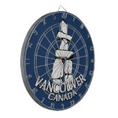 Vancouver Dartboard Vancouver Souvenir Dartboard Dartscheibe (Vorderseite Links)