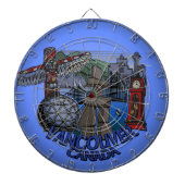 Vancouver Dartboard Vancouver Souvenir Dartboard Dartscheibe (vorne)