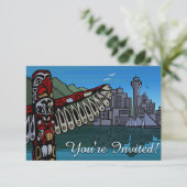 Vancouver Einladungen Personalisiert Vancouver UAW (Stehend Vorderseite)