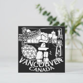 Vancouver Einladungen Personalisiert Vancouver UAW (Stehend Vorderseite)