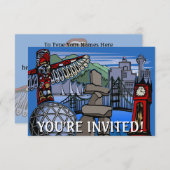 Vancouver Einladungen Personalisiert Vancouver UAW (Vorne/Hinten)