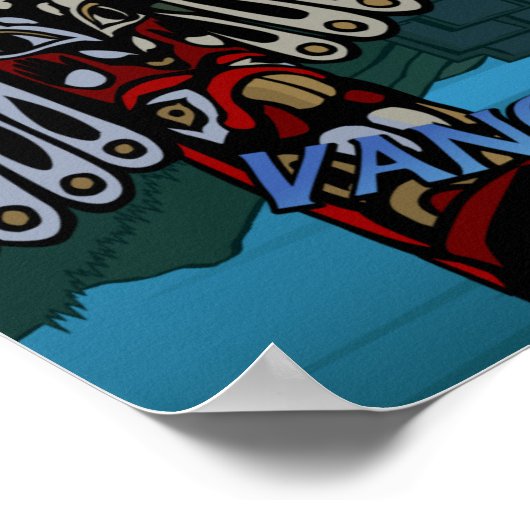 Vancouver First Nations Poster Totem Wohngestaltun (Ecke)