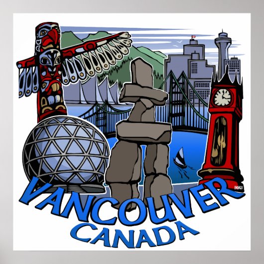 Vancouver First Nations Poster Totem Wohngestaltun (Vorne)