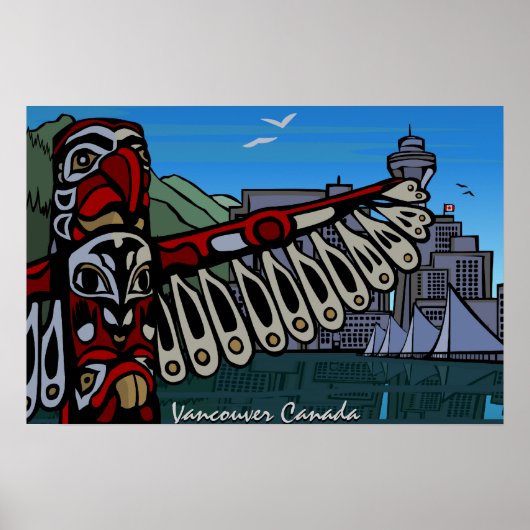 Vancouver First Nations Poster Totem Wohngestaltun (Vorne)