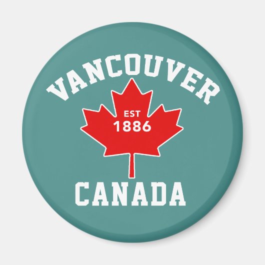 Vancouver Flag Est 1886 Kanada Unabhängigkeitstag Magnet (Vorne)
