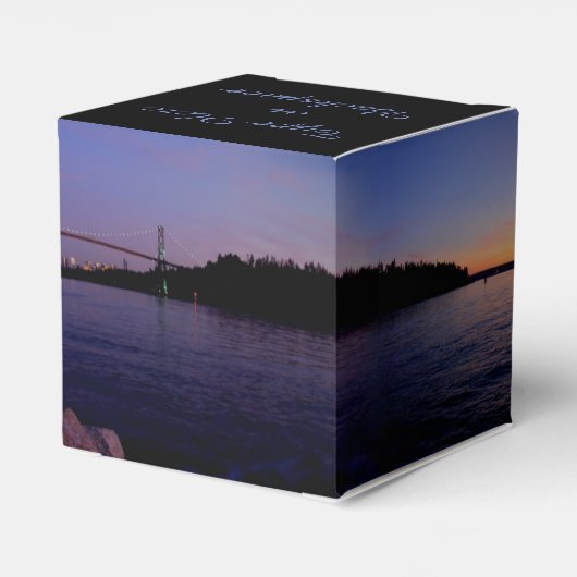 Vancouver Geschenkboxen Personalisiert Sunset Gesc Geschenkschachtel (Rückseite)
