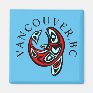 Vancouver Haida Orca Totem-Tätowierung Schwertwal Magnet