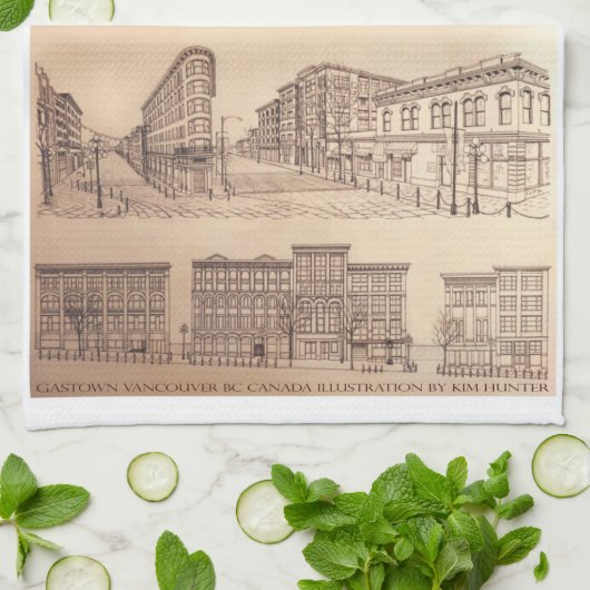 Vancouver Handtuch Gastown Kunst, Dichtung und Mus (Gefaltet)