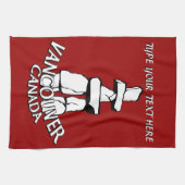 Vancouver Handtuch Personalisiert Vancouver Teetuc (Horizontal)