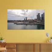 Vancouver Harbour Twilight Leinwanddruck (Insitu (Wohnzimmer))