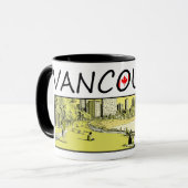 Vancouver-Illustration - englische Bucht Tasse (Vorderseite Links)