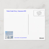 Vancouver im April Postkarte (Rückseite)