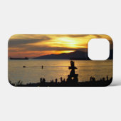 Vancouver iPhone Mini Case Inukshuk Sunset Hüllen (Rückseite (Horizontal))