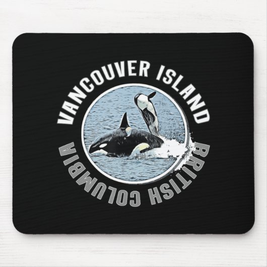 Vancouver Island BC Canada Orca Whales Adventure K Mousepad (Vorne)