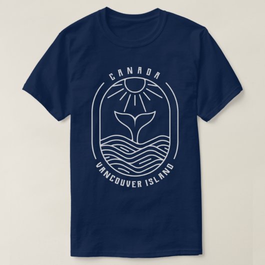 Vancouver Island Canada Whale Watching Spots T-Shirt (Design vorne)