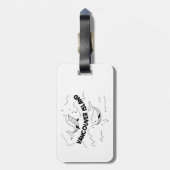 Vancouver Island Canada Whales Gepäckanhänger (Rückseite vertikal)