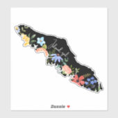 Vancouver Island Flora Wildblumen Aufkleber (Blatt)