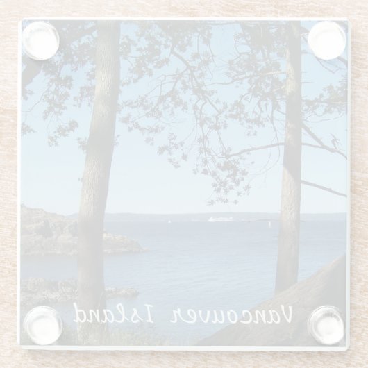 Vancouver Island Glasuntersetzer (Rückseite)