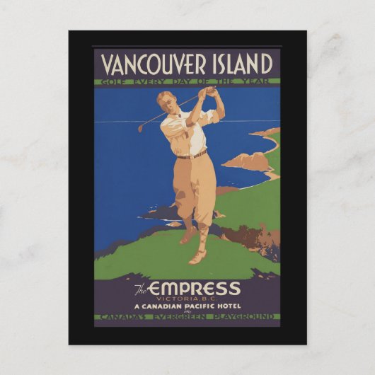 Vancouver Island Golf jeden Tag des Jahres Postkarte (Vorderseite)