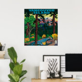 Vancouver Island Werbeplakat Poster (Heimbüro)