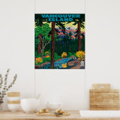 Vancouver Island Werbeplakat Poster (Küche)