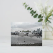 Vancouver Kanada Boote Postkarte (Stehend Vorderseite)