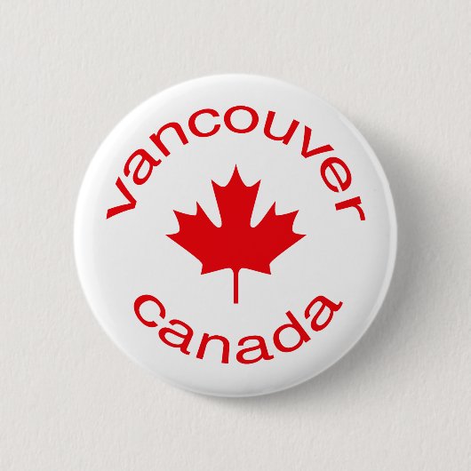 Vancouver Kanada Button (Vorderseite)