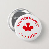 Vancouver Kanada Button (Vorne & Hinten)