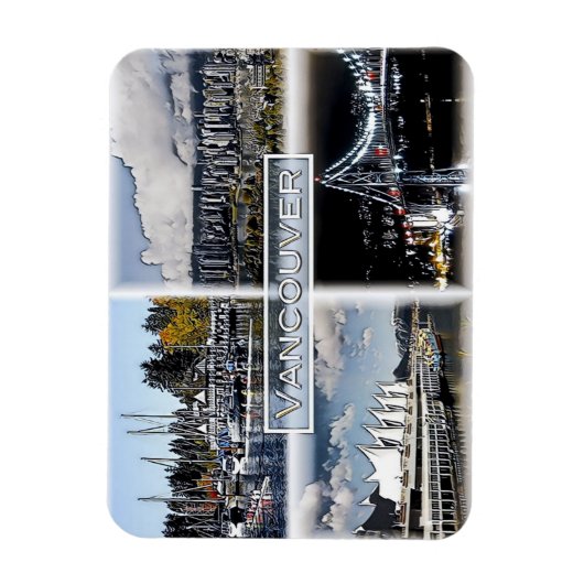 Vancouver - Kanada - Mosaik - Magnet (Vertikal)