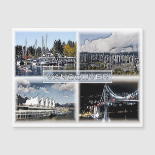 Vancouver - Kanada - Mosaik - Magnetkarte