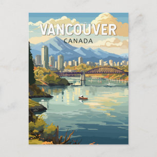 Vancouver Kanada Reise Kunst Vintage Postkarte