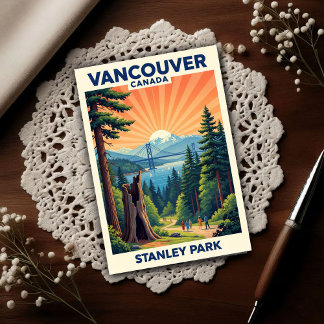 Vancouver, Kanada: Reisepostkarten aus den 1960er  Postkarte