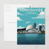Vancouver Kanada Retro-Reise Postkarte (Vorne/Hinten)