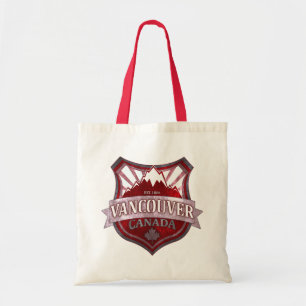 Vancouver Kanada Roter Grunge Schild Tasche