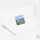 Vancouver Kanada Skyline Quadratischer Aufkleber (Umschlag)