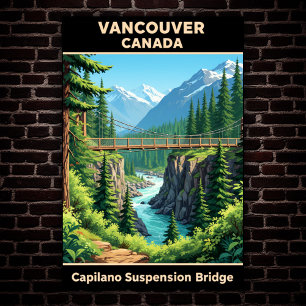 Vancouver, Kanada: Vintage Travel Poster der 60er 
