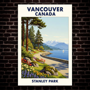 Vancouver, Kanada: Vintage Travel Poster der 60er 