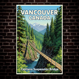 Vancouver, Kanada: Vintage Travel Poster der 60er