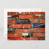 Vancouver Kanada: Ziegelmauer Postkarte (Vorne/Hinten)