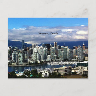Vancouver, kanadische Skyline Postkarte
